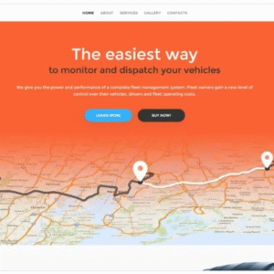GPS Vehicle Tracking System Website Template download