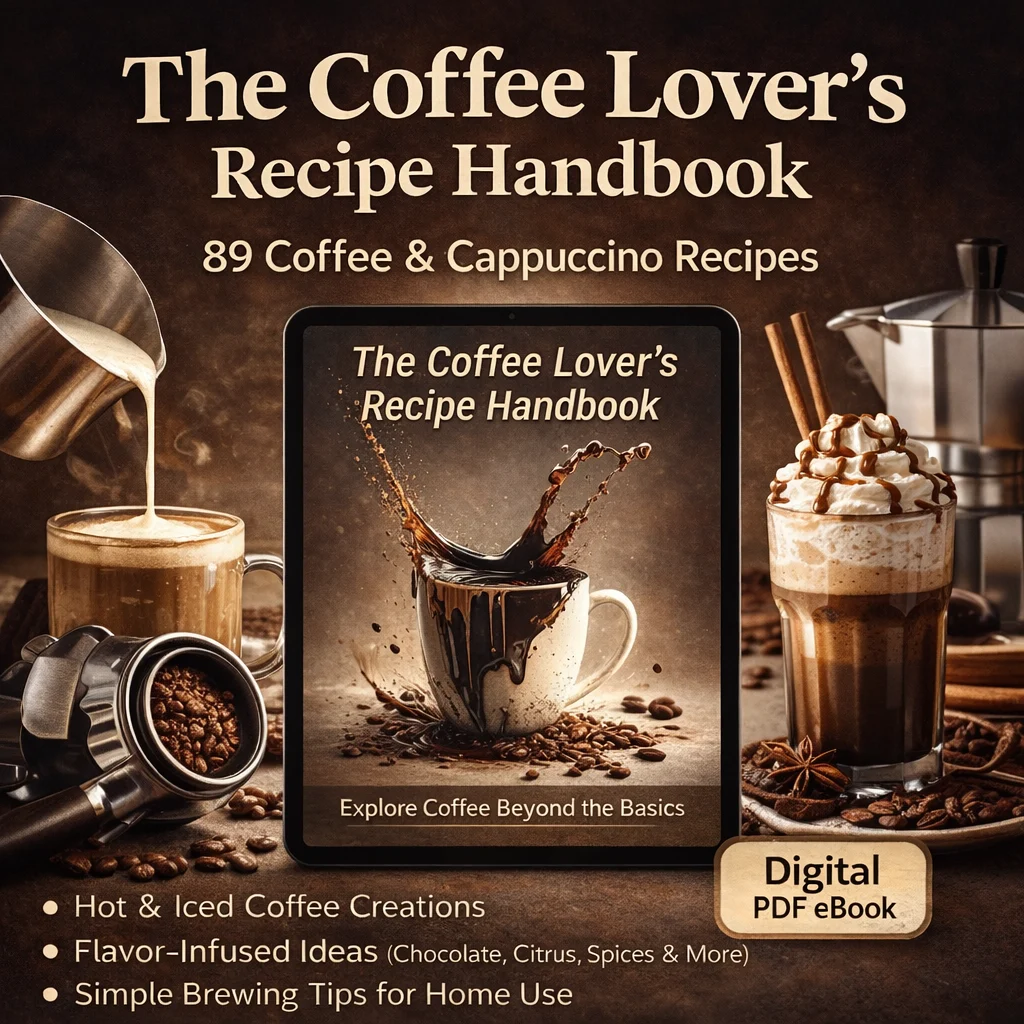The Coffee Lover’s Recipe Handbook – 89 Coffee & Cappuccino Recipes (PDF eBook)