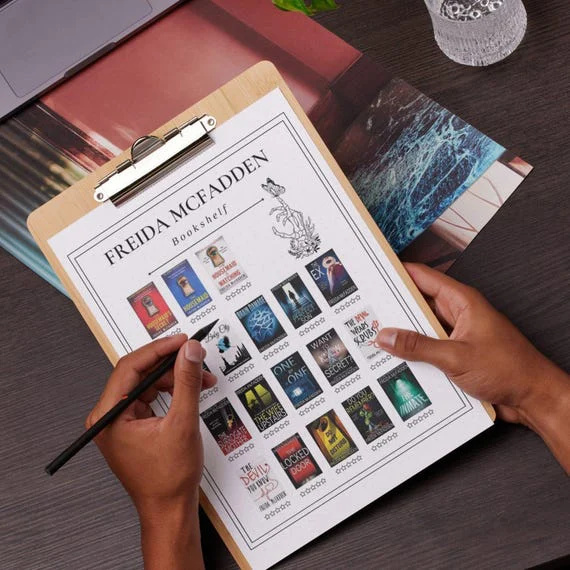 Freida McFadden Books Checklist – Digital Download, Printable for Thriller Fans!