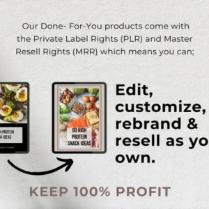 60 High-Protein Snack Ideas | Fitness & Nutrition eBook Template | Canva Ready Journal & Lead Magnet