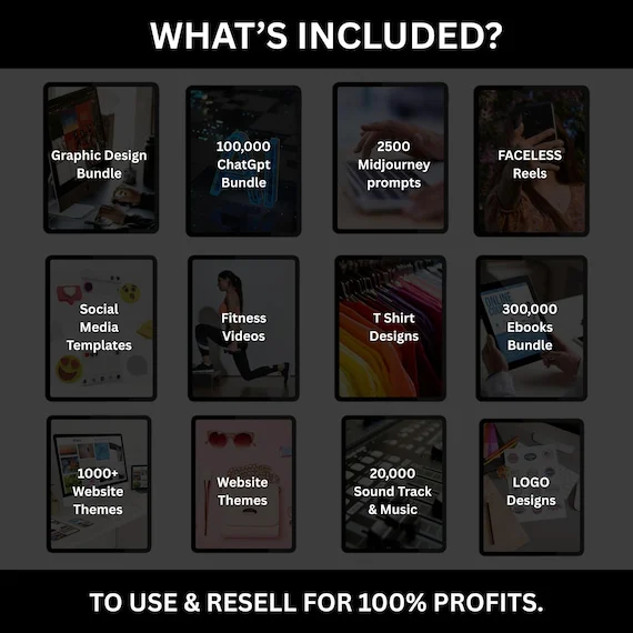 100 Million+ Ultimate PLR/MRR Bundle — Complete Digital Product Collection with Master Resell Rights, ideal for Passive Income and Online Business.
