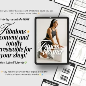 Ultimate Fitness PLR Bundle — Includes 9 Wellness Guides, Weight Loss Planner, High-Protein Snacks Guide, plus Full Resell Rights (MRR/PLR).