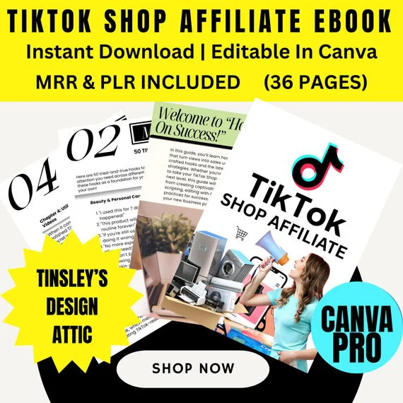 TikTok Shop Affiliate Hooks and Scripts | Monetize TikTok | MRR & PLR | Boost Sales and Engagement | Master Resell Rights | 2025