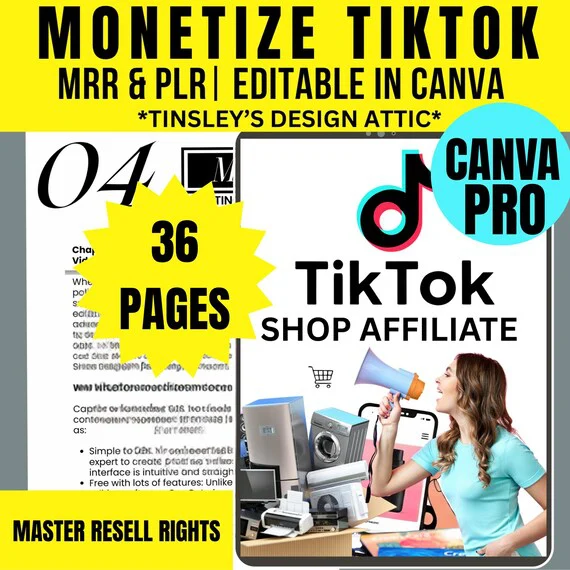 TikTok Shop Affiliate Hooks and Scripts | Monetize TikTok | MRR & PLR | Boost Sales and Engagement | Master Resell Rights | 2025