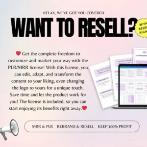2026 PLR/MRR Digital Planner Bundle — Printable Pack with 26 Canva PLR Templates, Resell Rights, Task Tracker, Lead Magnet & Passive Income Tools.