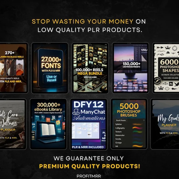 Fitness Planners PLR/MRR Bundle — Resell Rights Package Including Weight Loss Trackers, Yoga Planner, Soft Challenge Tracker, Healthcare PLR, and Fitness Coach Resources.