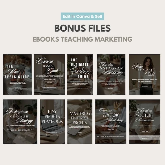 UPDATED — 7500 Templates, Planners, Trackers, Journals & Calendars | Fully Editable in Canva, Rebrand and Resell with Master Label Rights (MRR + PLR).