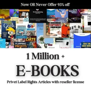 1 Million+ Ebooks & PLR Articles Bundle with Reseller Rights