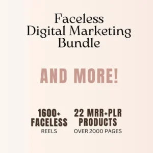 26 Faceless Digital Marketing Products | Done-For-You Business Vault