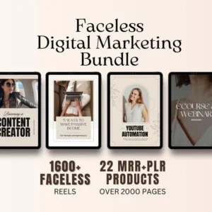 26 Faceless Digital Marketing Products | Done-For-You Business Vault