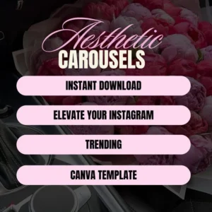 100 Pink Instagram Carousel Templates | Canva Editable & Customizable