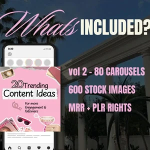 100 Pink Instagram Carousel Templates | Canva Editable & Customizable