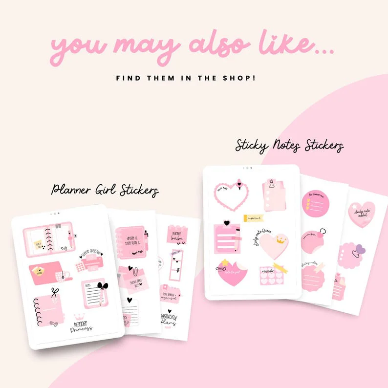Editable Daily Planner & Budget Stickers | iPad Canva Templates | PLR Master Resell Rights