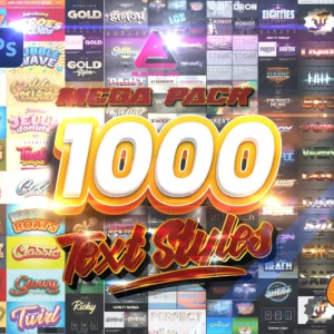 1000+ Premium Photoshop Text Effects & Styles | Editable PSDs with 1000+ Fonts