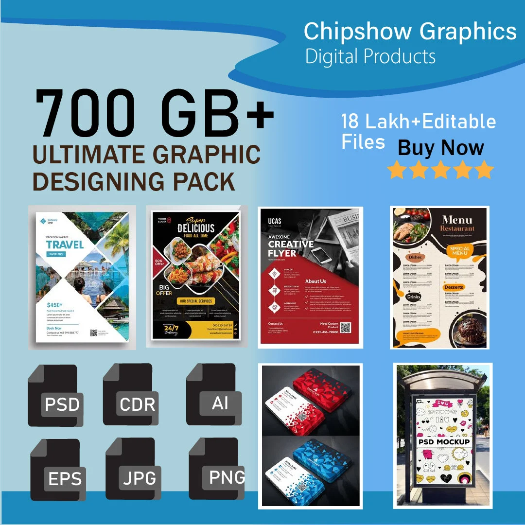 700+ GB Ultimate Graphic Bundle | Editable Banners, Flyers, Logos & Canva Templates | PSD & SVG Files