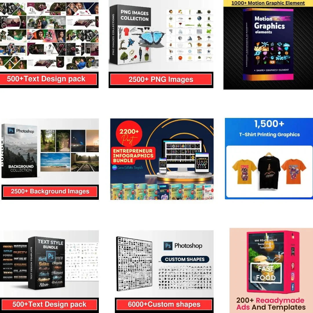 700+ GB Ultimate Graphic Bundle | Editable Banners, Flyers, Logos & Canva Templates | PSD & SVG Files