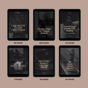 Passive Income eBook Bundle + Faceless Photos | Digital Download with Resell Rights MRR