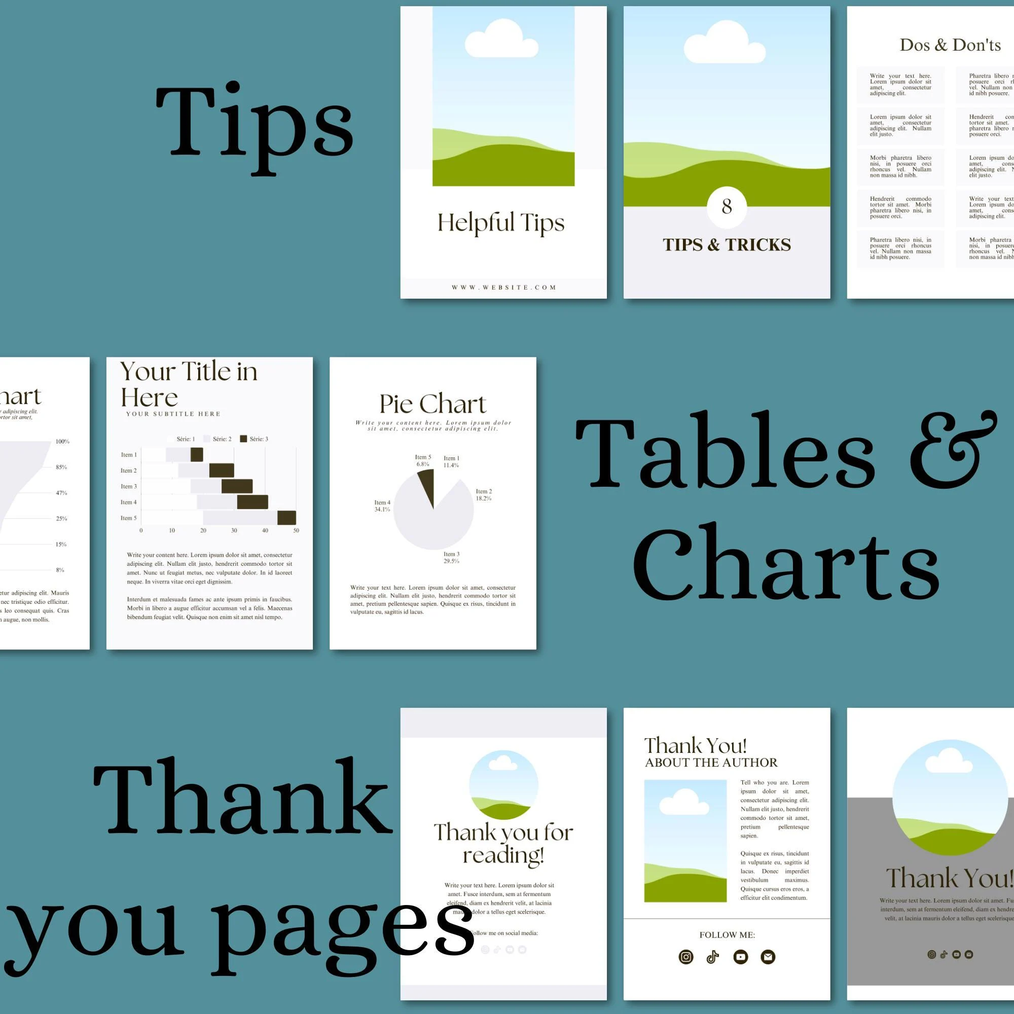 150-Page Canva eBook Template: A4 Course Workbook Digital Download