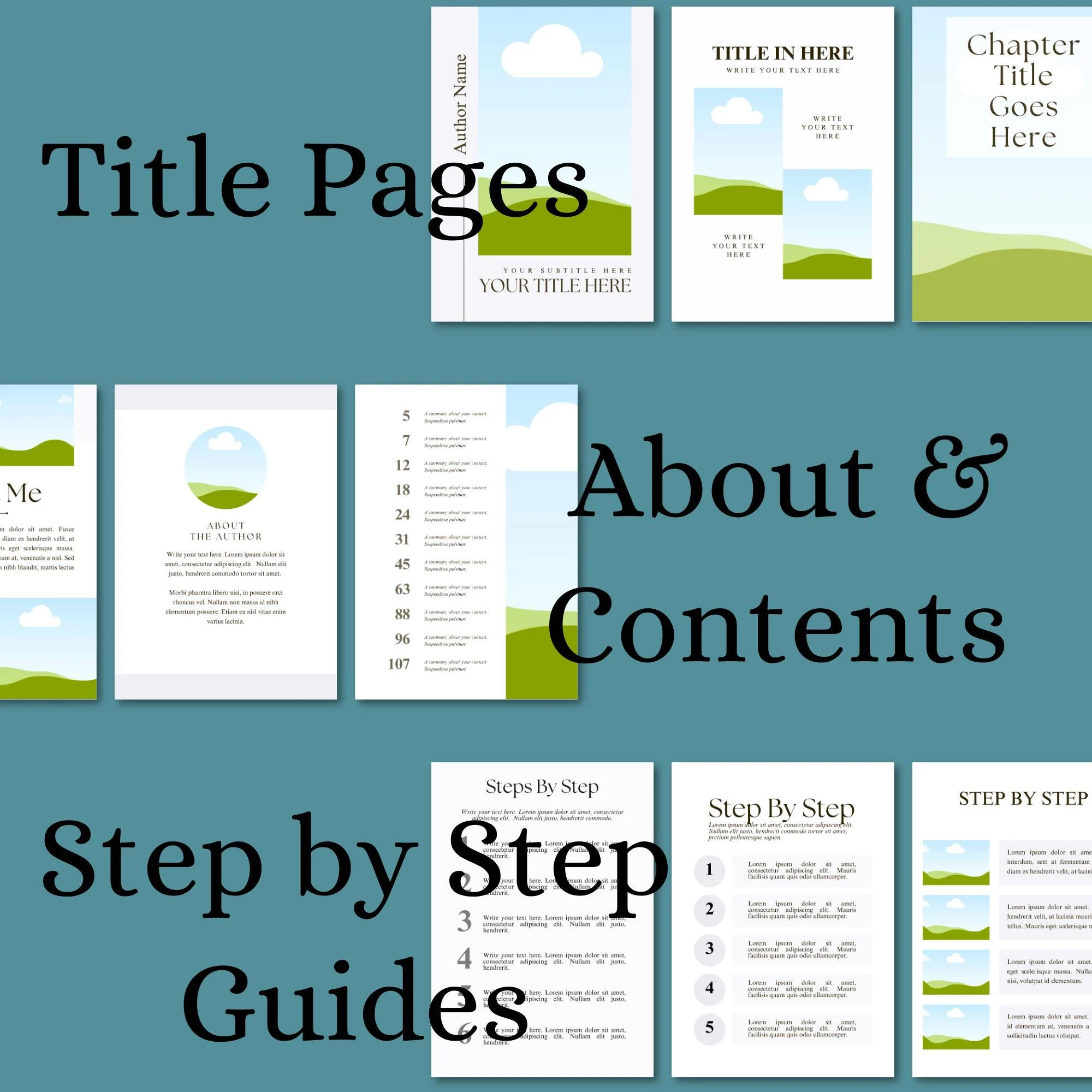 150-Page Canva eBook Template: A4 Course Workbook Digital Download