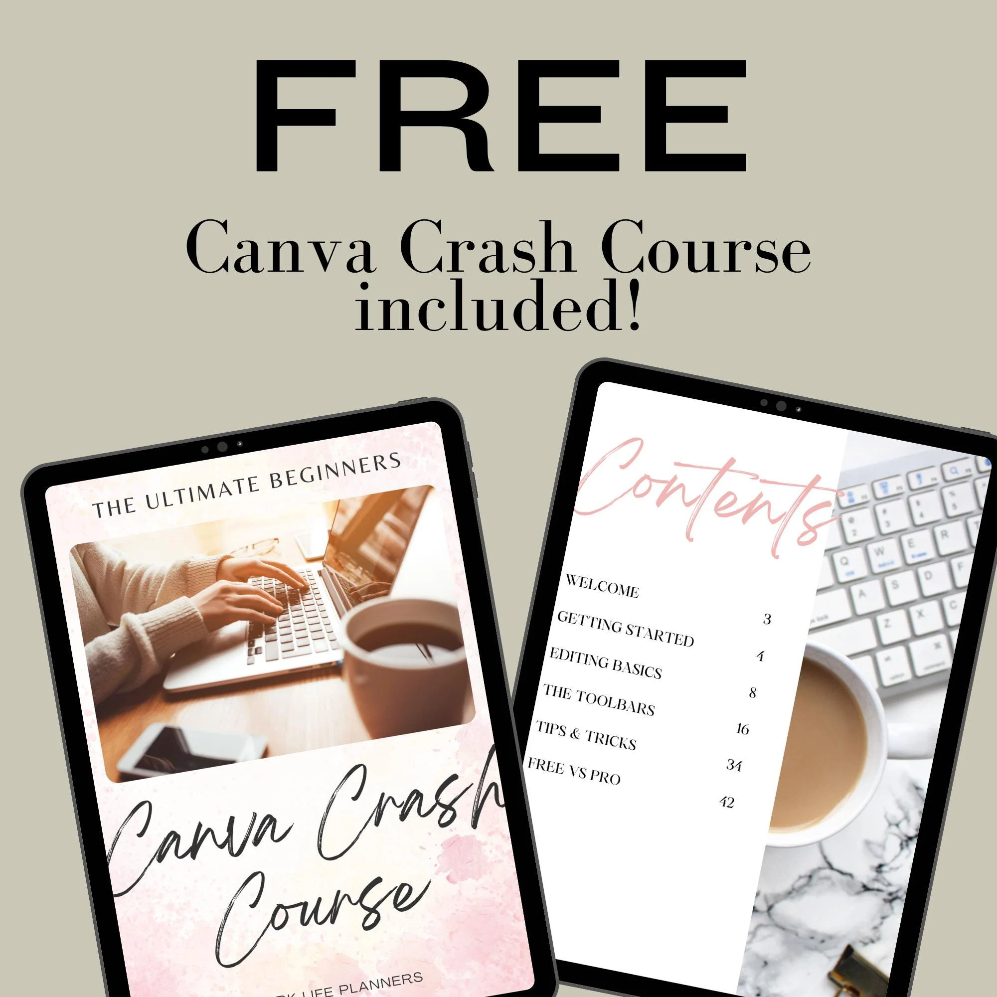 Canva eBook Template: 250-Page Course Workbook, Lead Magnet Template