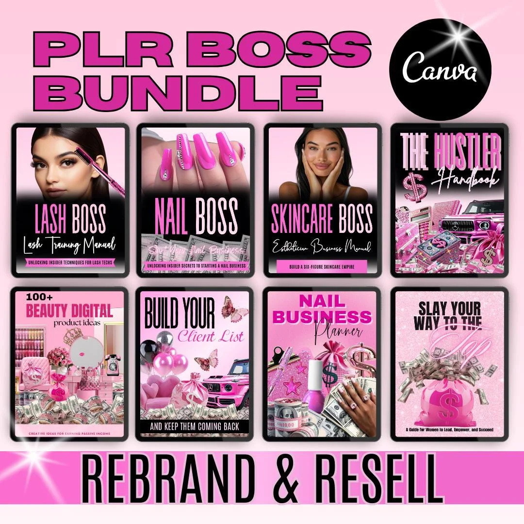 Start & Grow Your Nail Business | eBook + Canva Template | Done-for-You Resell Guide