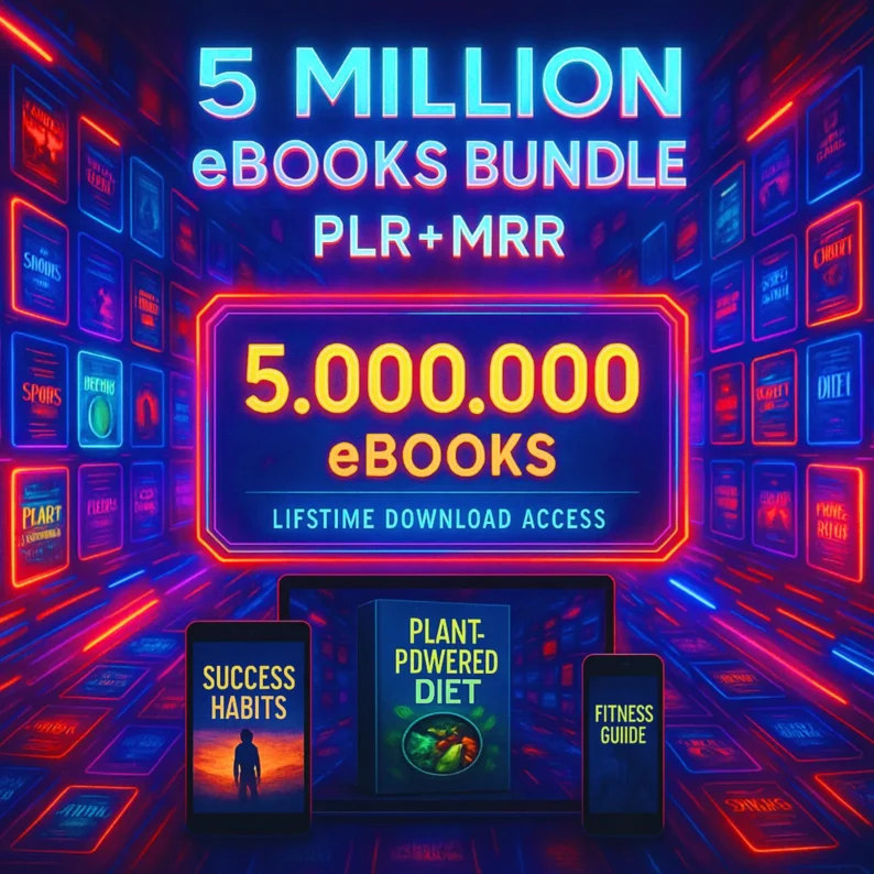 5 Million eBooks Mega Bundle | Passive Income & Financial eBooks Collection